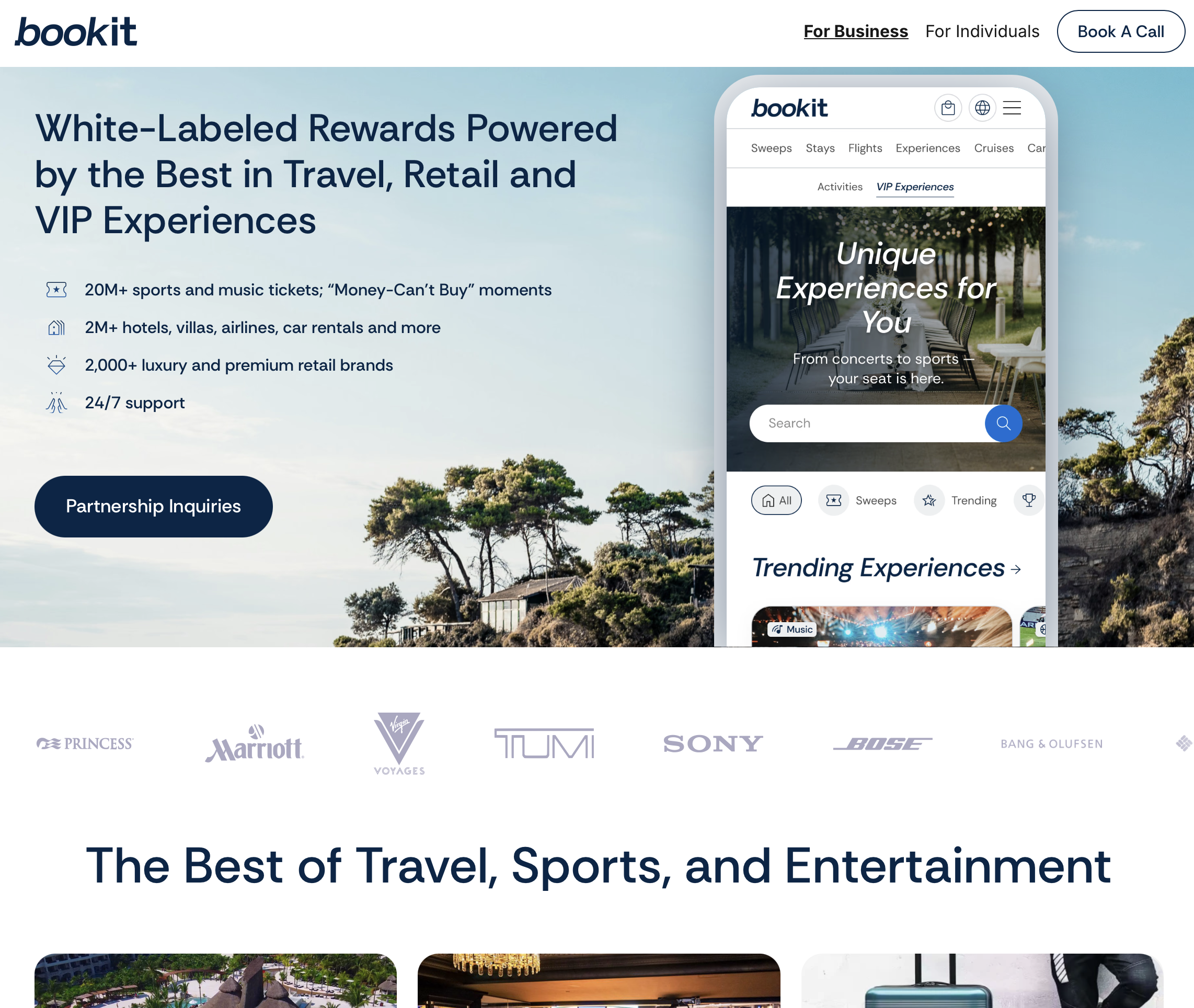 BookIt — white-labeled travel and rewards platform
